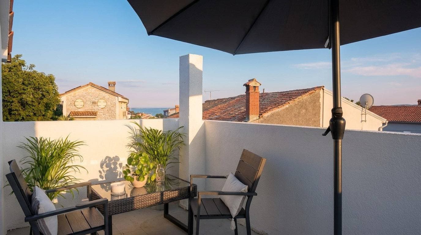 Foto 13 von 21: Ferienwohnung für 4 Personen mit Balkon/Terrasse