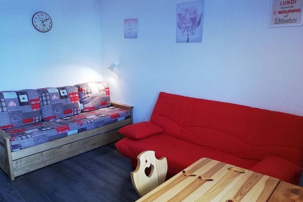 Foto 5 von 10: Gemütliches Studio in Plagne Villages nahe Pisten, Balkon, 4 Pers