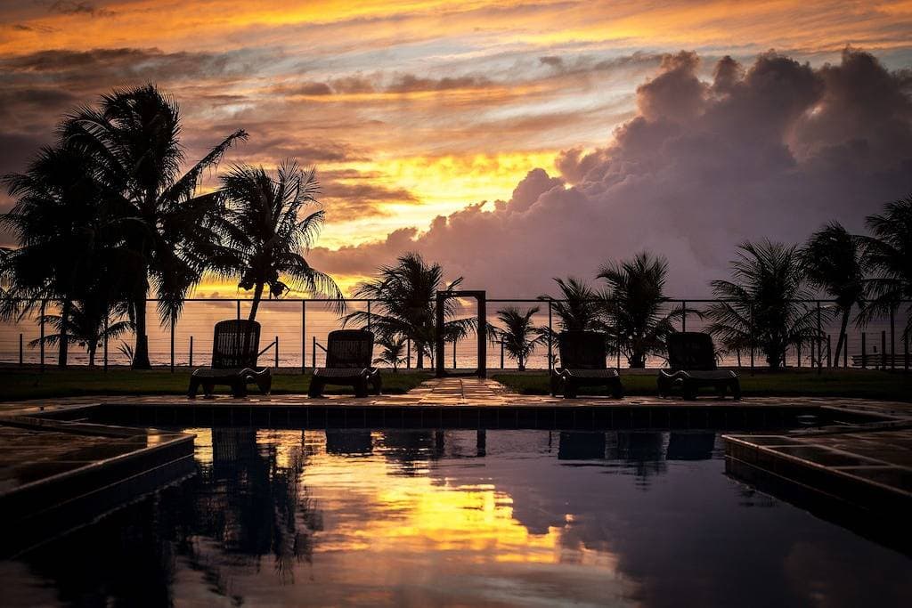 Manga Verde Beach 03: Blick auf Pool und Strand H 1