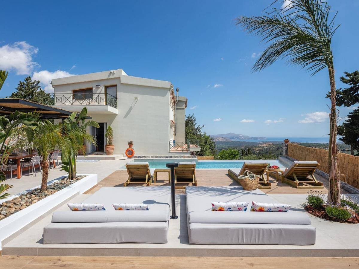 Villa Staride, sea view, private heated pool, playground 1