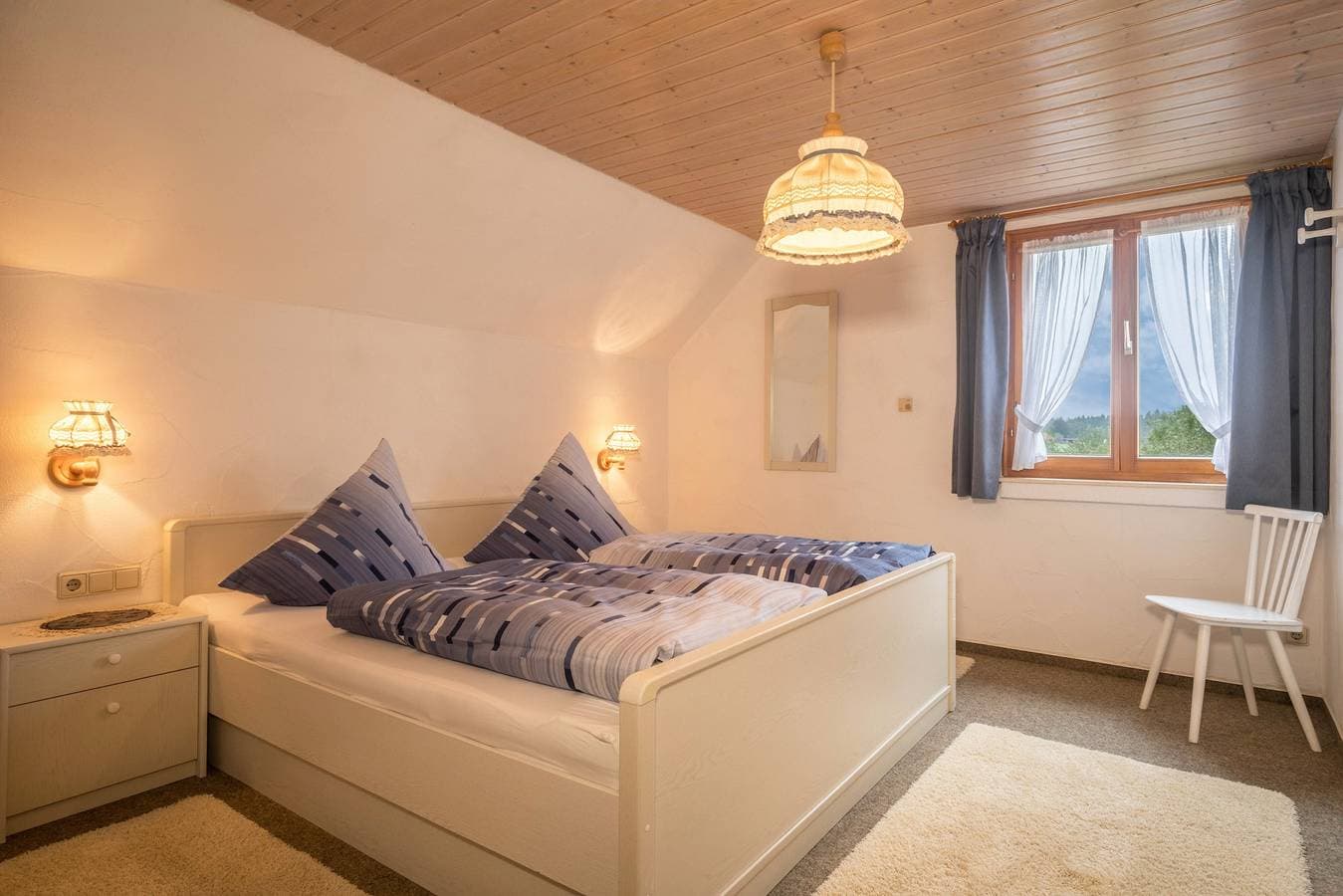 Foto 9 von 26: Idyllische Ferienwohnung im Ferienhof Wetzel mit Gemeinschaftsgarten, Terrasse, ein Haustier erlaubt