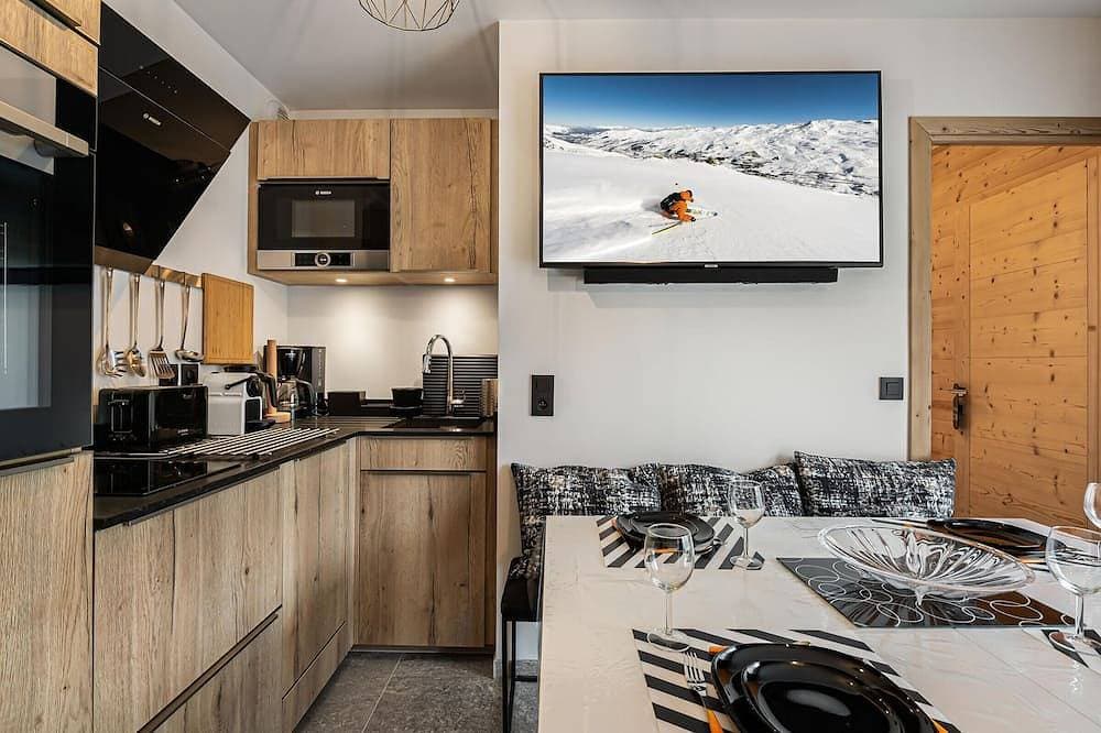 Foto 12 von 15: Moderne Wohnung Courchevel 4 Pers, Parkplatz, WLAN