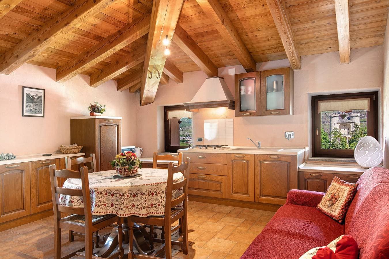 Foto 6 von 30: Ferienwohnung 'La Maison De Deni - Vista Montagna' mit Bergblick, Privatem Garten und WLAN