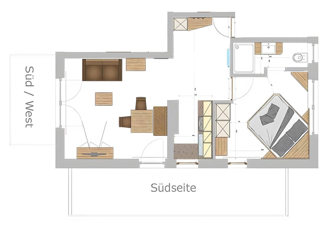 Foto 9 von 11: Ferienwohnung 'Appartement Wieser A' mit Bergblick, Gemeinschaftsgarten und Wi-Fi