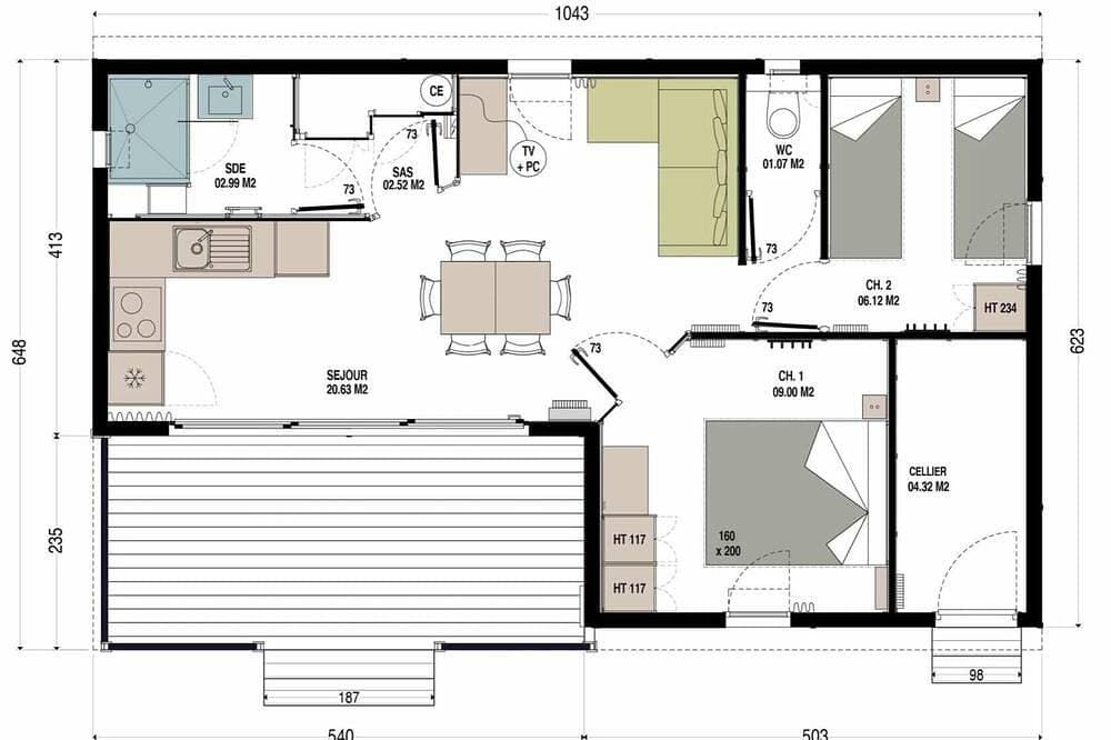 Foto 11 von 13: Chalet in residential park near Saint Vaast