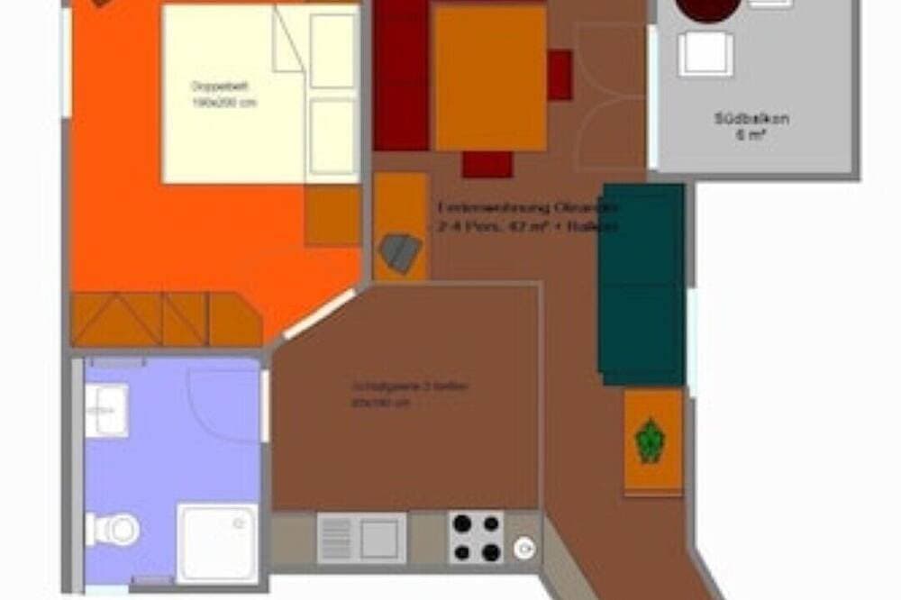 Foto 9 von 16: Ferienwohnung für 2-4 Pers. mit Südbalkon und biologischem Naturbadeteich