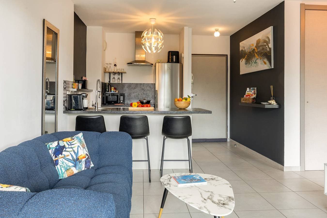 Casa Pouty Beach, klimatisierte Wohnung, neu, Meerblick in einer kürzlich e 1