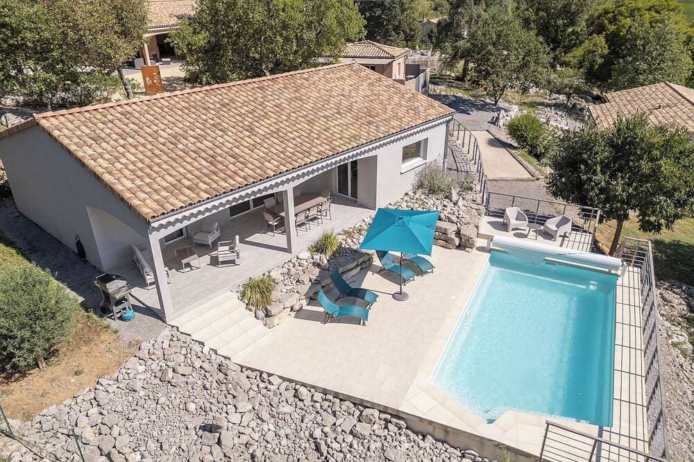 Foto 11 von 27: Saint Alban Auriolles, klimatisierte Villa mit privatem Pool für 6 bis 8 Personen