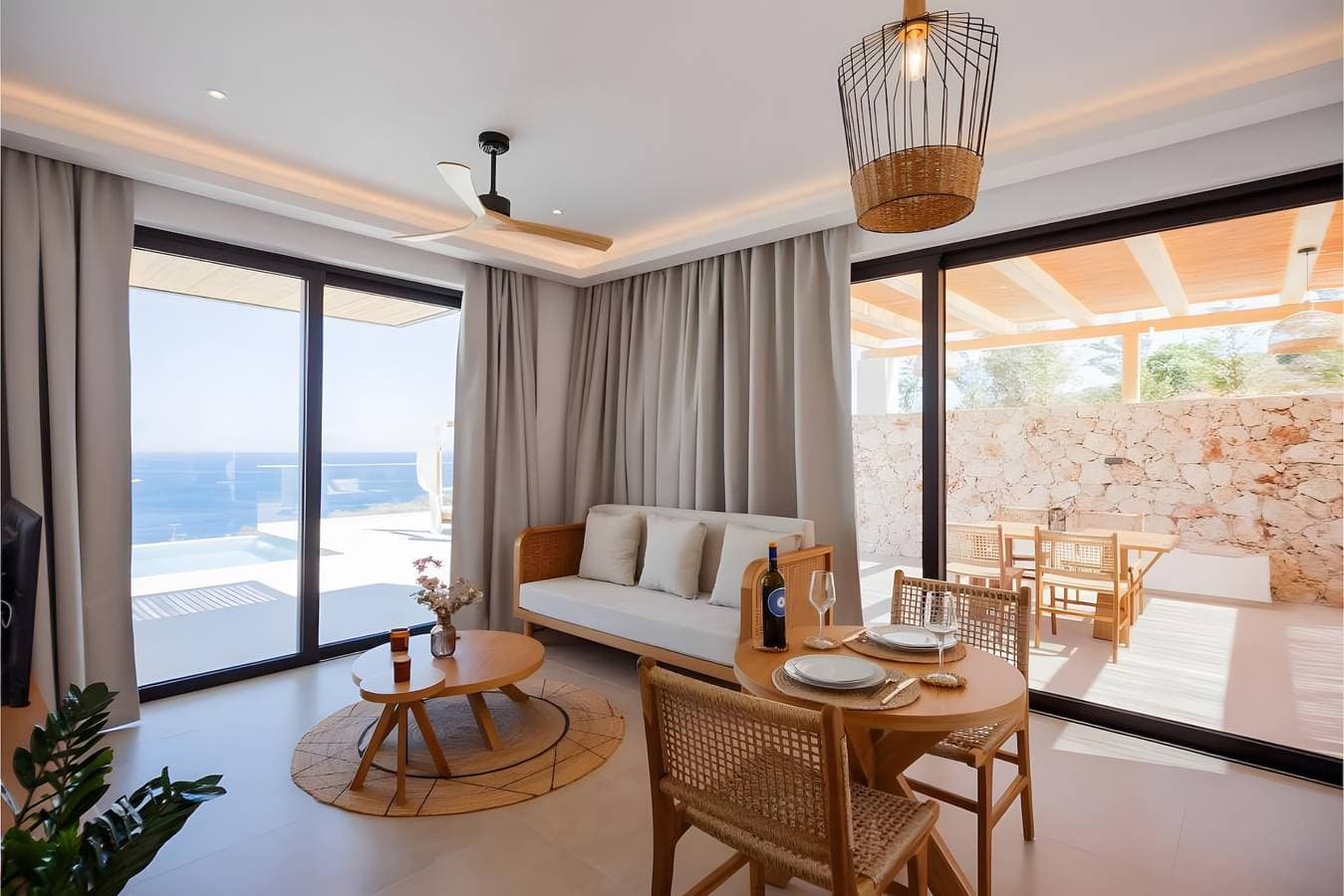 Foto 11 von 34: Villa 'Ein-Schlafzimmer für 2' mit Meerblick, Wi-Fi und Klimaanlage