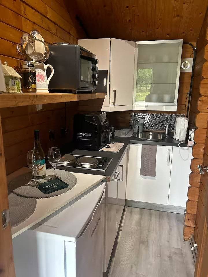 Foto 10 von 11: Blockhütte für 7 Personen mit Garten