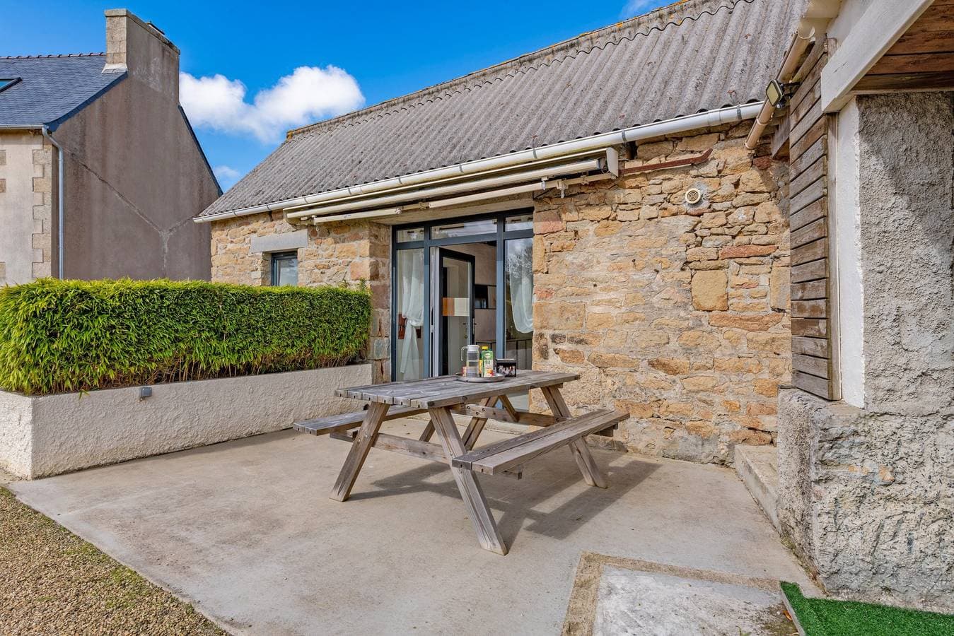 Foto 7 von 26: Ferienhaus 'Ty Reuniou - La Grange' mit Meerblick, Gemeinschaftsterrasse und WLAN