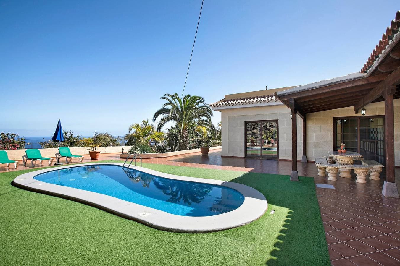 Foto 7 von 25: Ferienhaus 'Villa Tazana' mit Meerblick, Pool und WLAN