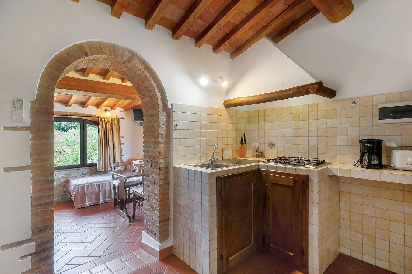 Foto 8 von 30: Podere Papèra – Wohnung 'Cavallo Flat' mit Bergblick, WLAN und Klimaanlage
