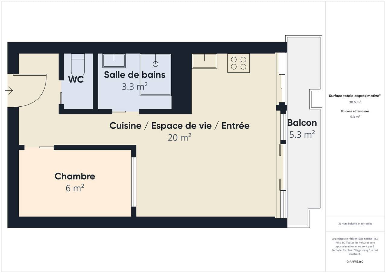 Foto 12 von 15: Apartment für 2 mit Balkon am Meer