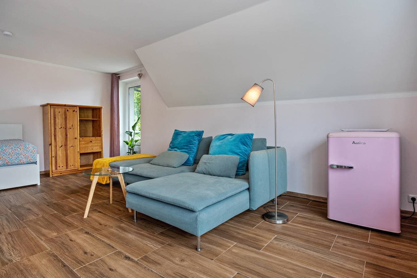 Foto 10 von 25: Einzimmerapartment 'Ruhiges Apartment' mit Balkon und Wi-Fi