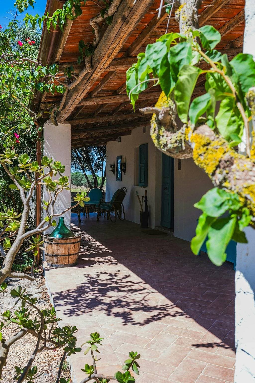 Foto 3 von 16: Haus mit Swimmingpool und einem Garten voller Obstbäume