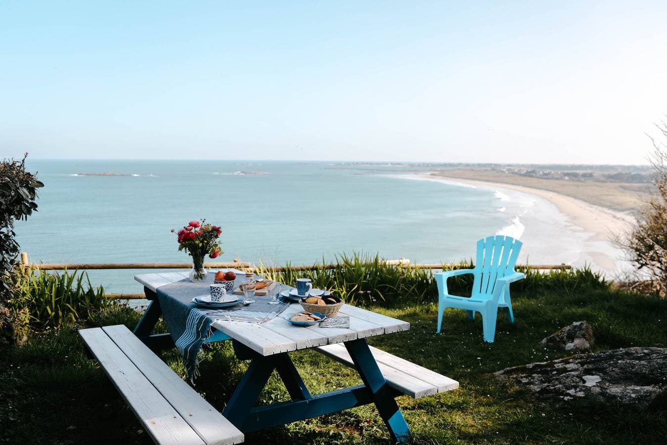 Terrasse mit Meerblick für 2 in Plouguerneau 1