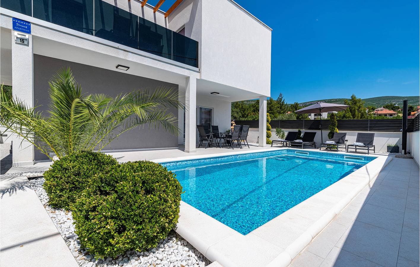 Foto 8 von 35: Reizende Ferienwohnung mit Pool, WLAN und Terrasse in Küstennähe