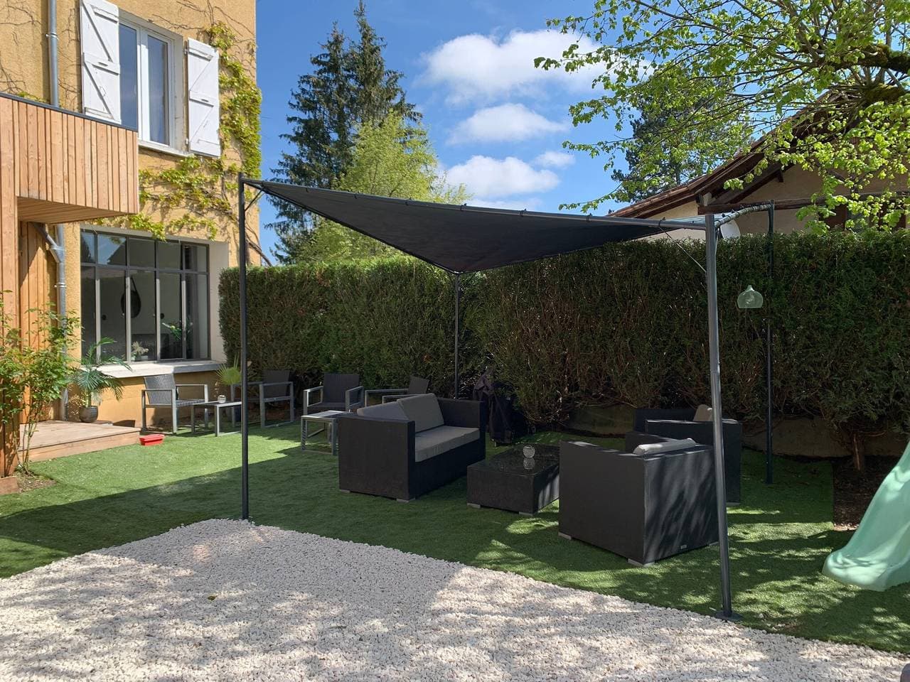 Foto 6 von 45: Gîte Les Tilleuls mit Gemeinschaftsgarten und Whirlpool