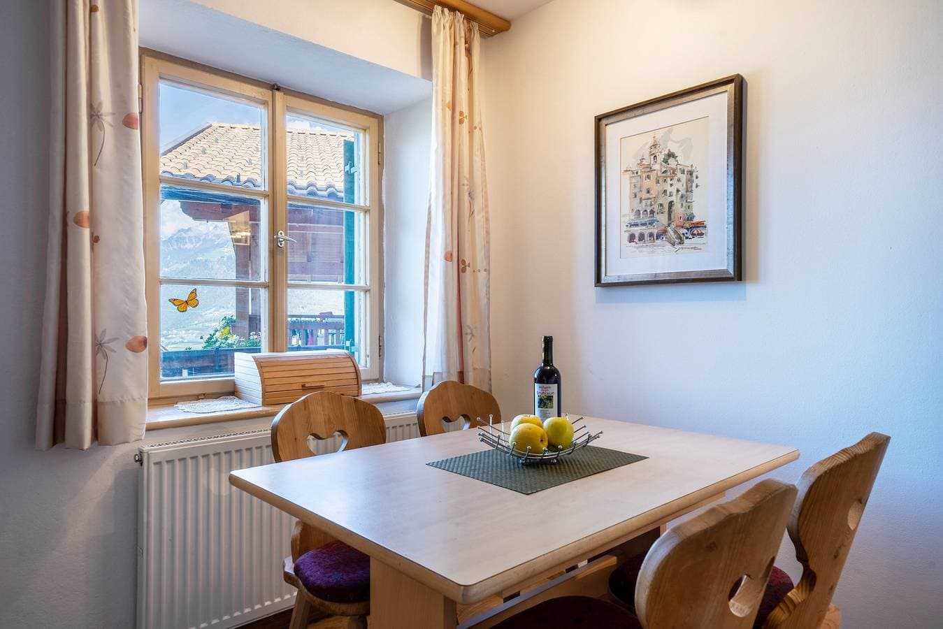 Foto 4 von 25: Ferienwohnung Brunjaunhof mit Bergblick, privater Terrasse und Gemeinschaftsgarten