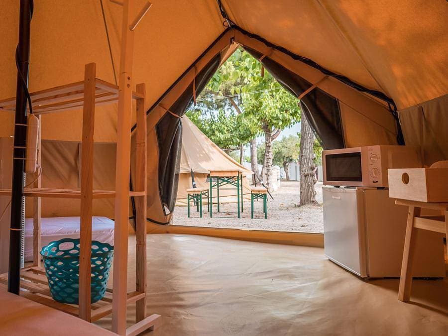 Foto 7 von 29: Camping Cambrils Caban - Zelt 3 personen - Glamping Rafal 1/3 pers