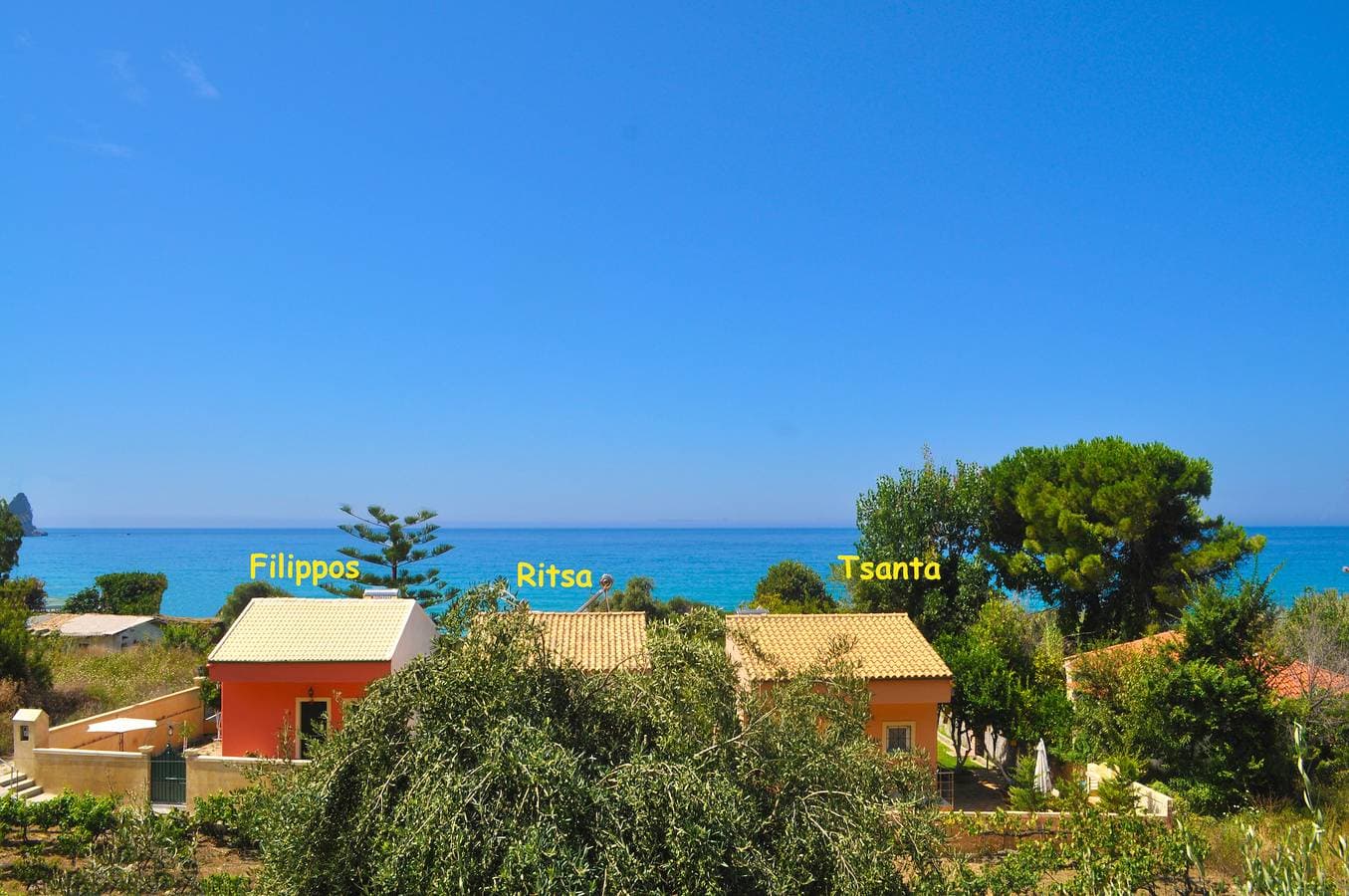 Foto 2 von 20: Haus am Strand Ritsa - Agios Gordios, Corfu