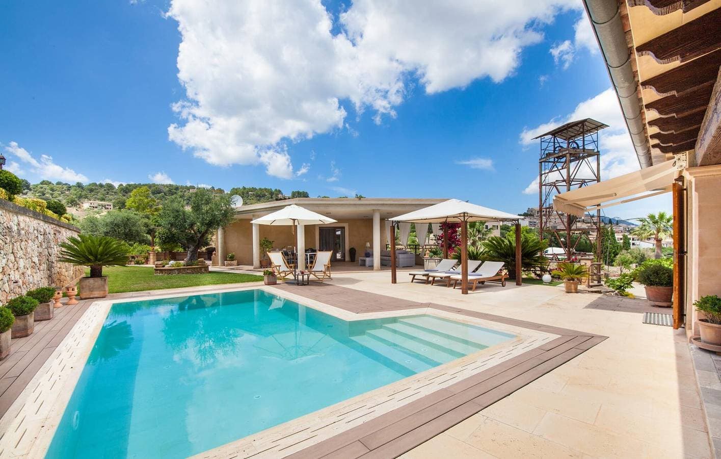 Meerblick-Apartment mit Pool und Terrasse, Wolkenstein 1