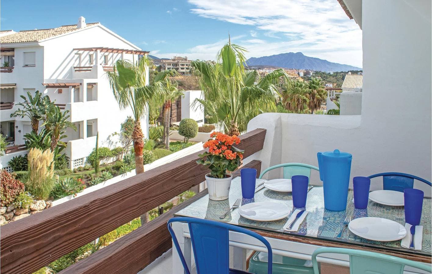 Foto 11 von 23: Oase am Strand: 74qm mit Parkplatz, Pool, Terrasse und Internet