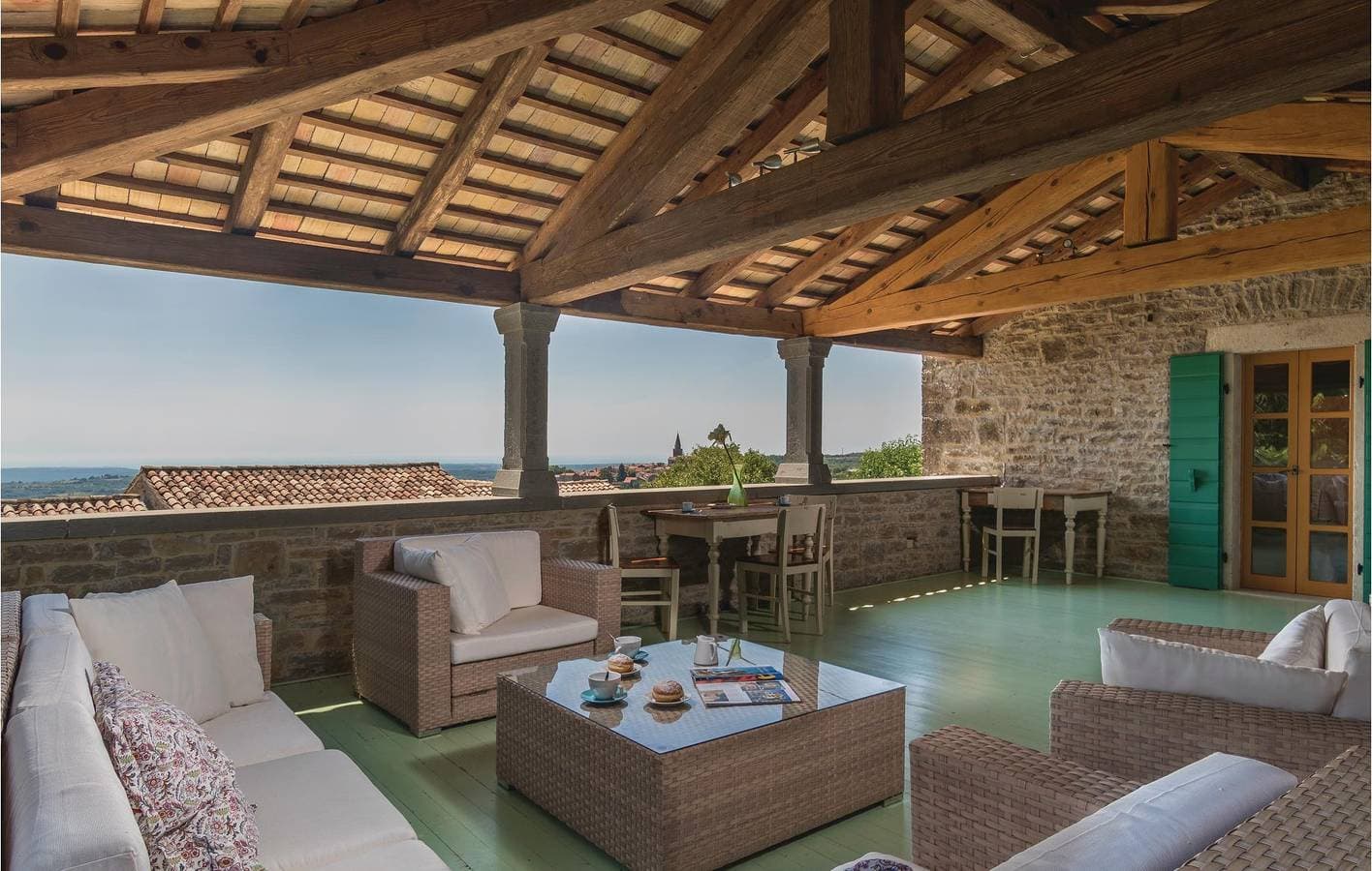 Foto 5 von 42: Reizende 2-Zimmer-Wohnung mit Pool in der Nähe des Zentrums von Grožnjan und der Taverna Bastia