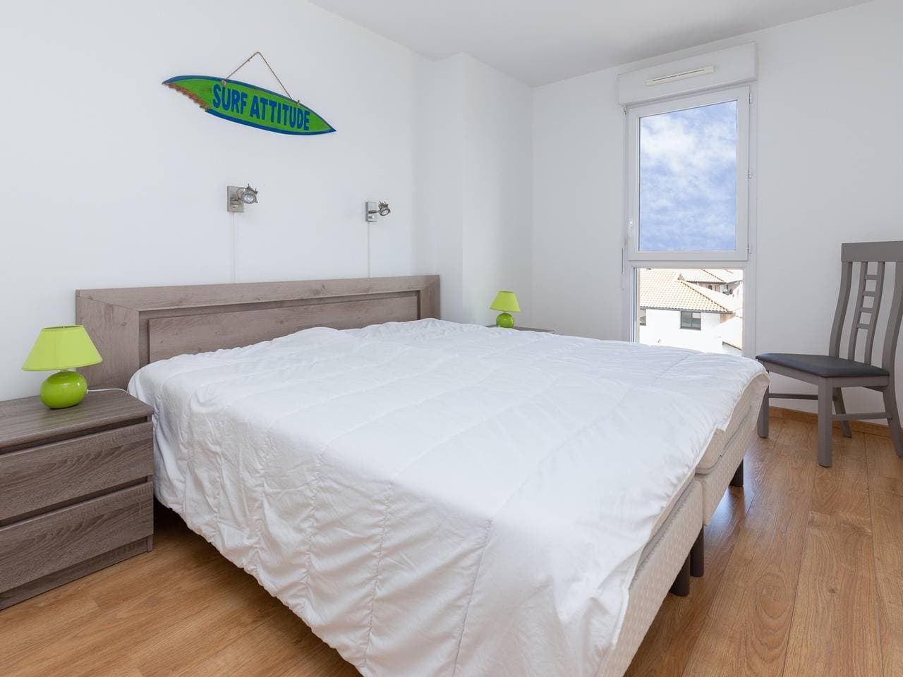 Foto 9 von 18: Modernes Apartment, 2 Zimmer, Balkon, 150 m vom Strand, Parkplatz