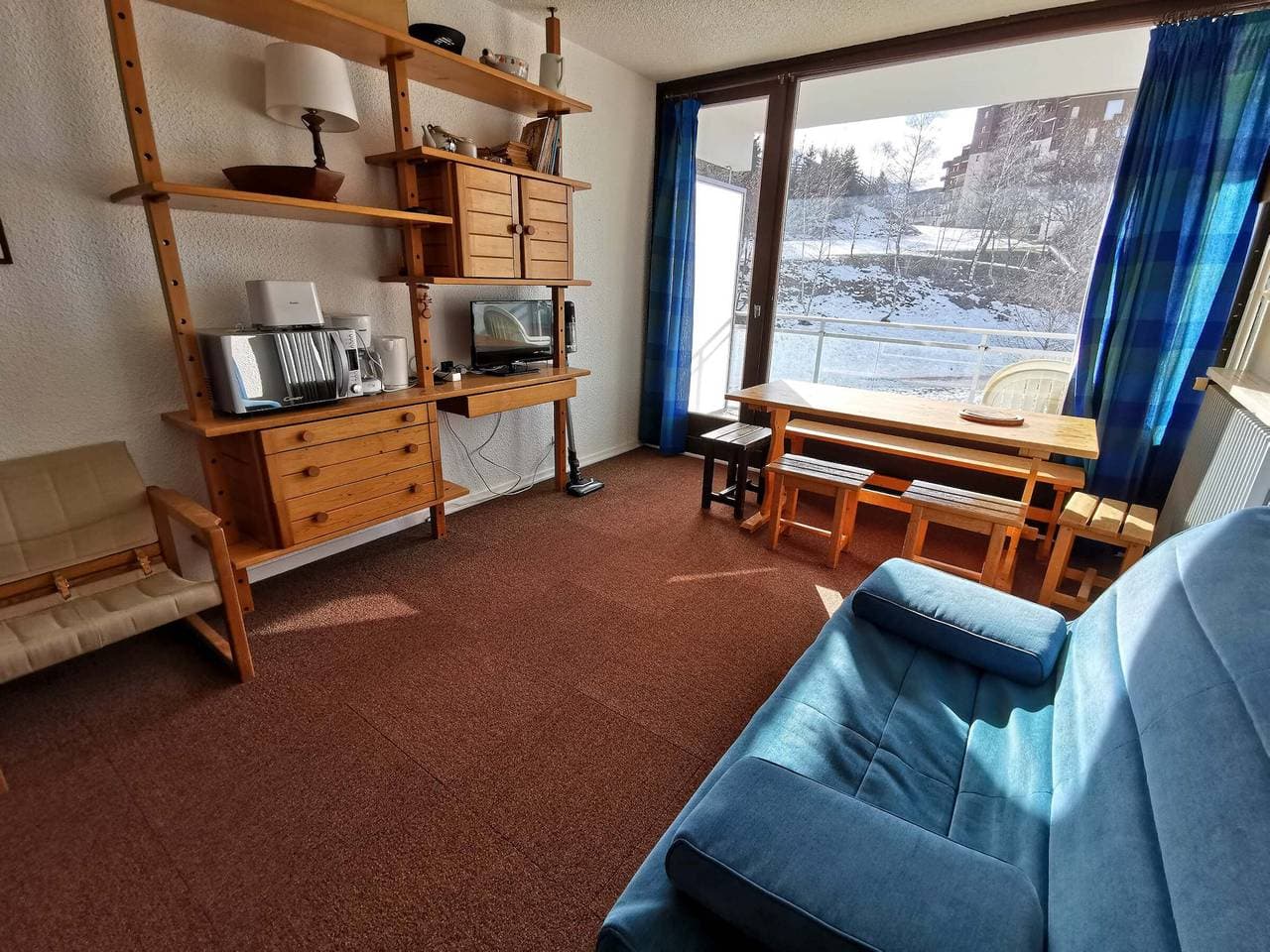 Foto 3 von 15: Studio mit Kabine an Pisten, Südostbalkon