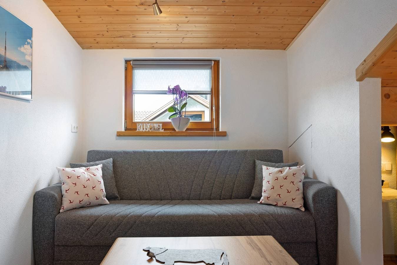 Foto 3 von 20: Einzimmerapartment 'Ferienwohnung Wendelinus' mit Bergblick, Gemeinschaftsterrasse und Wi-Fi