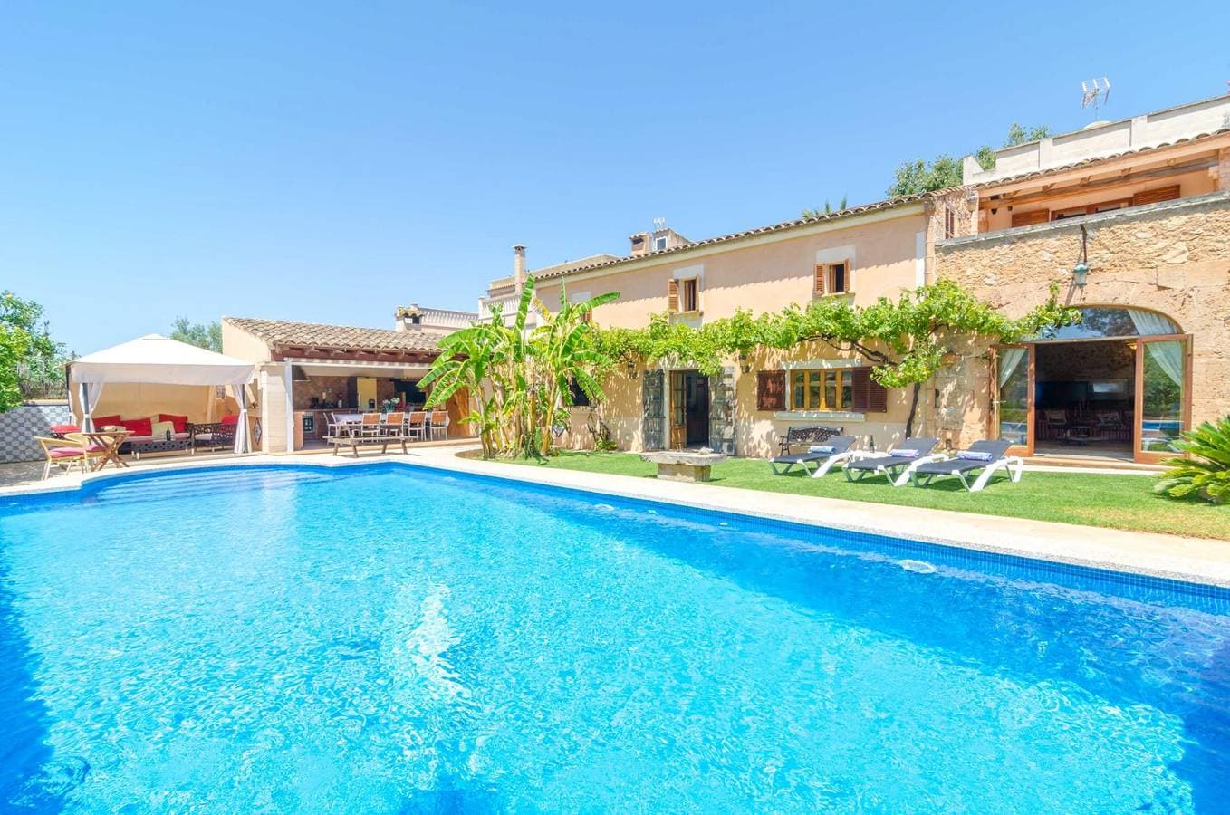 Finca Es Porrassar - Ferienhaus mit privaten Pool in Cas Concos - Felanitx. WiFi gratis 1