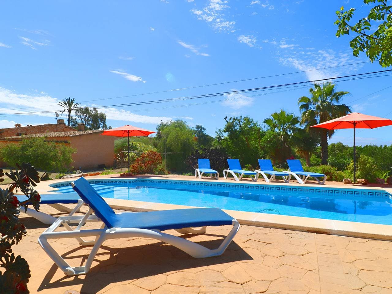 Foto 3 von 26: Schöne Villa mit Privatpool und Garten in Es Llombards