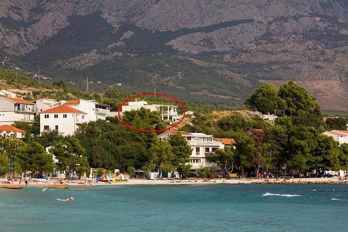 Foto 5 von 27: Ferienwohnung in Baška Voda mit Meerblick, Terrasse, Klimaanlage, W-Lan (3785-2)