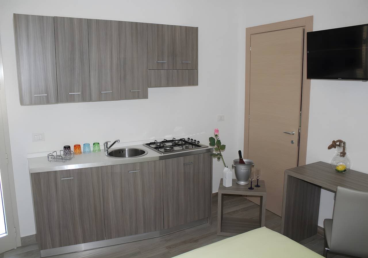 Foto 6 von 11: Apartment 'Piccolo' mit Gemeinschaftsgarten und Klimaanlage