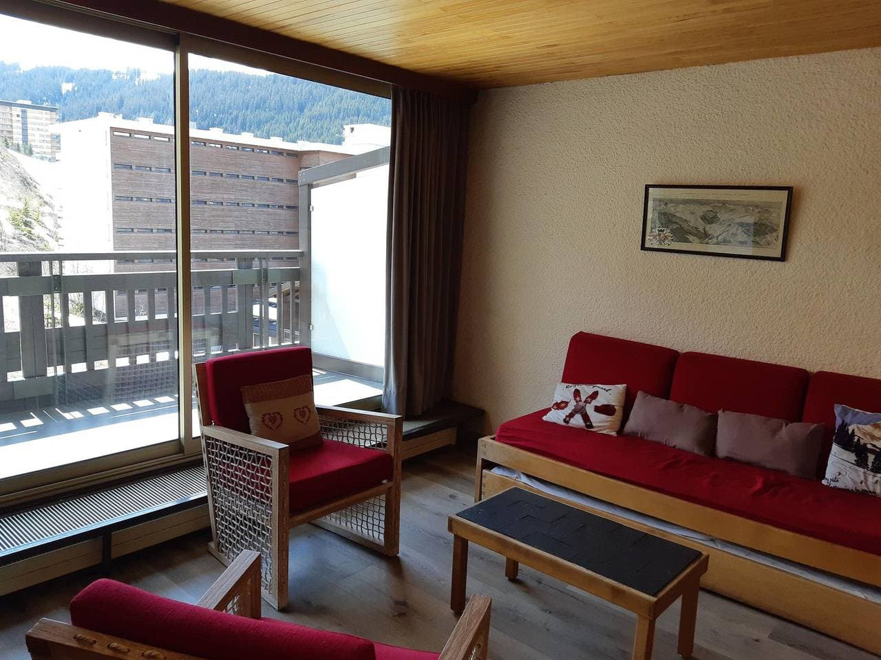 Foto 2 von 15: Helle Wohnung 8 Pers, Parkplatz, Courchevel 1650