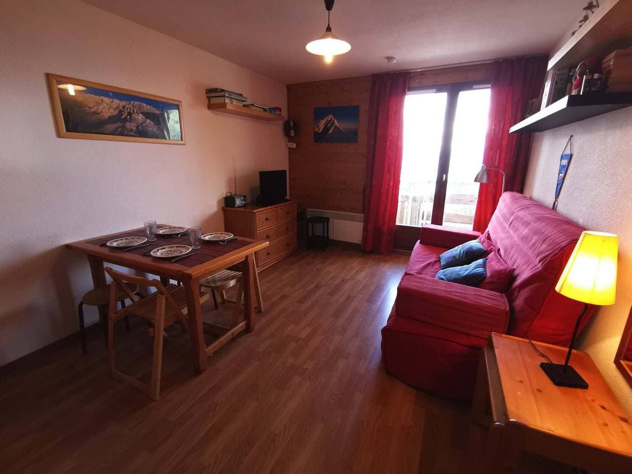 Foto 3 von 14: Apartment in Adrets-Prapoutel, 2 Zimmer, Balkon, nahe Pisten und Geschäften
