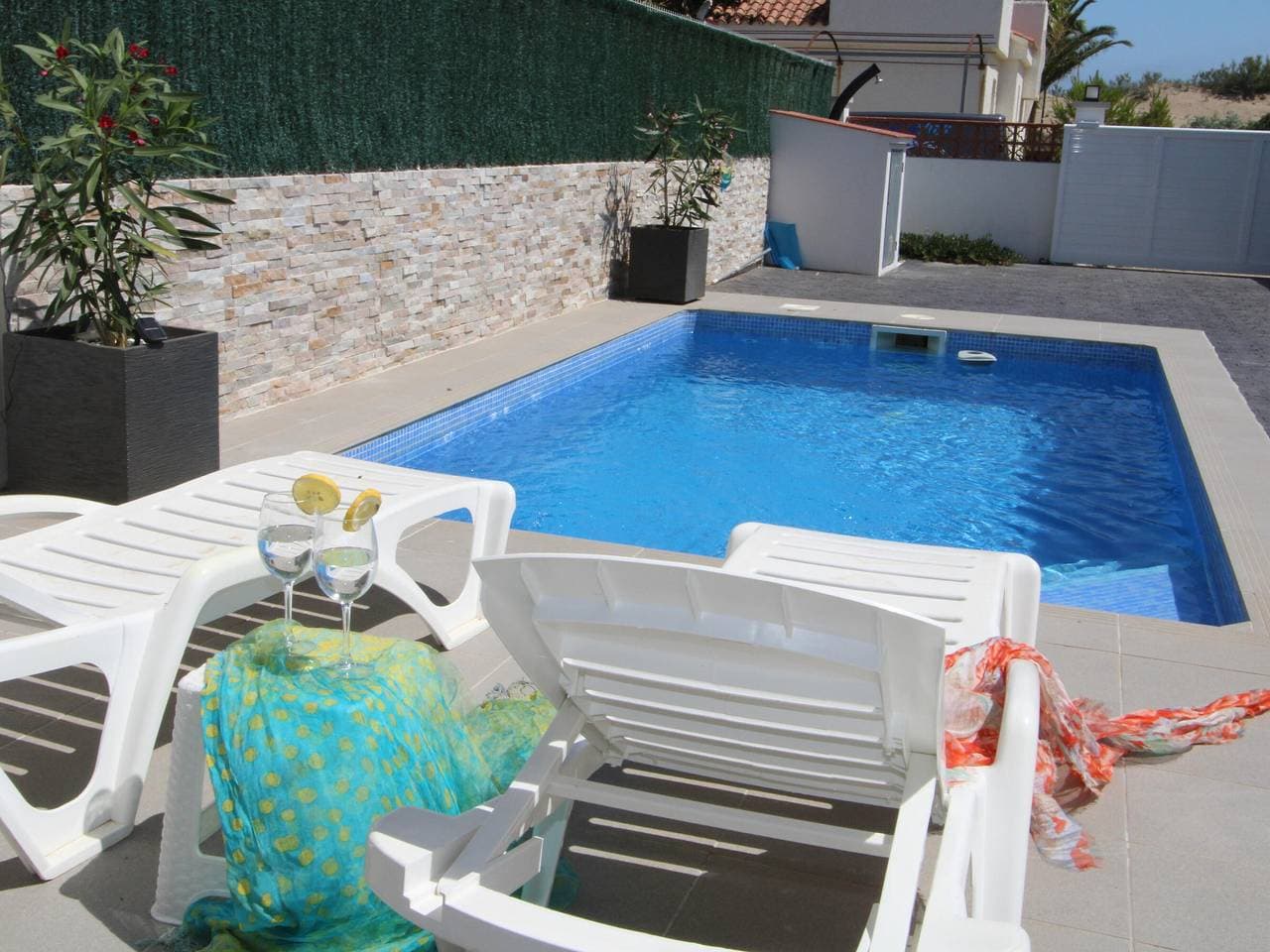 Foto 12 von 36: Ferienhaus am Meer mit Pool, nahe Hundestrand, gratis WLAN, Klima optional, Haustiere erlaubt
