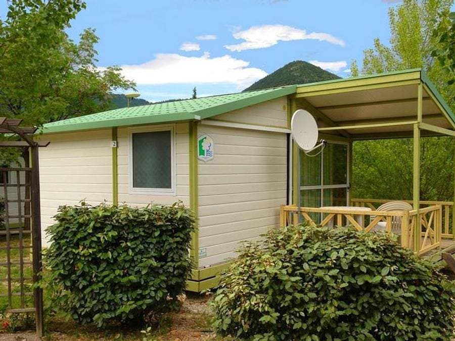 Foto 2 von 48: Camping des Sources - Chalet 4 personen - Némo 20 m²