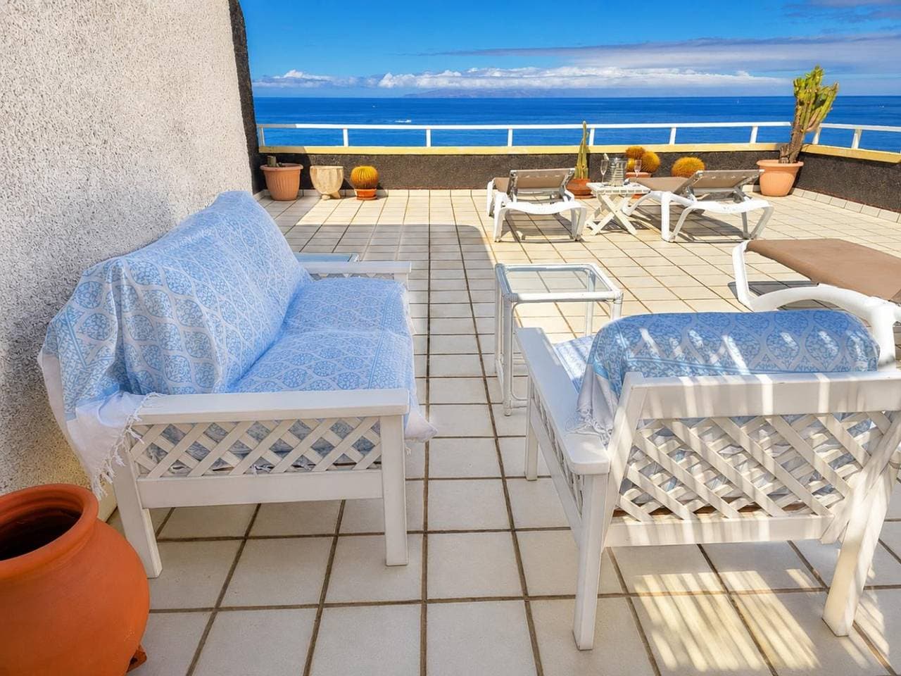 Foto 4 von 25: Apartment mit Terrasse und Meerblick in Playa de la Arena