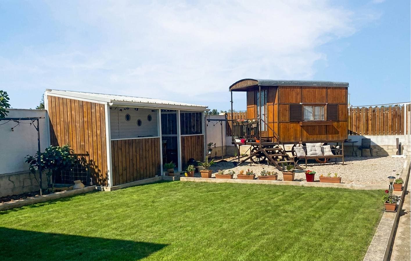 Gemütliches Mobilheim mit AC, Pool und Garten 1