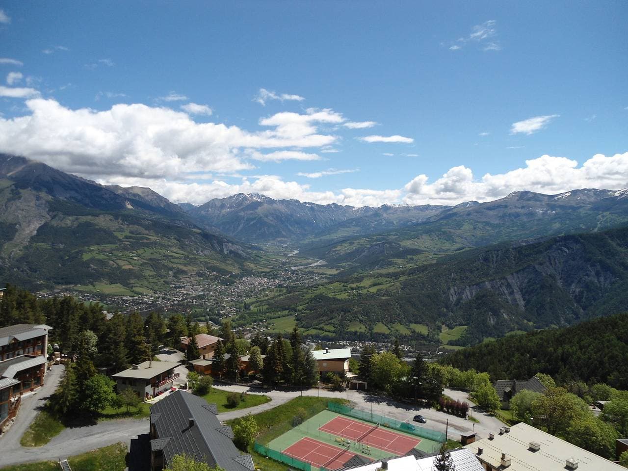 Foto 6 von 12: Studio für 4 Pers. in Pra-Loup, nahe Pisten, Talblick