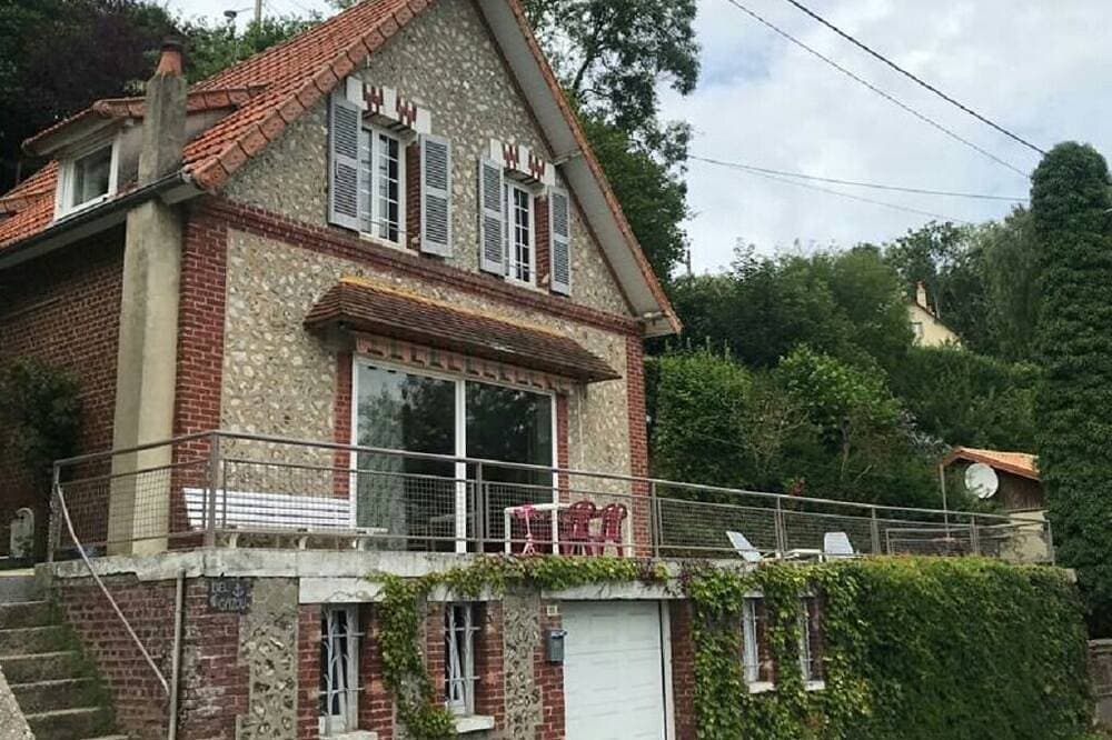 Foto 11 von 23: Cottage Normandie, zwischen Meer und Kampagne, Willkommensgeschenk, Garten Panorama