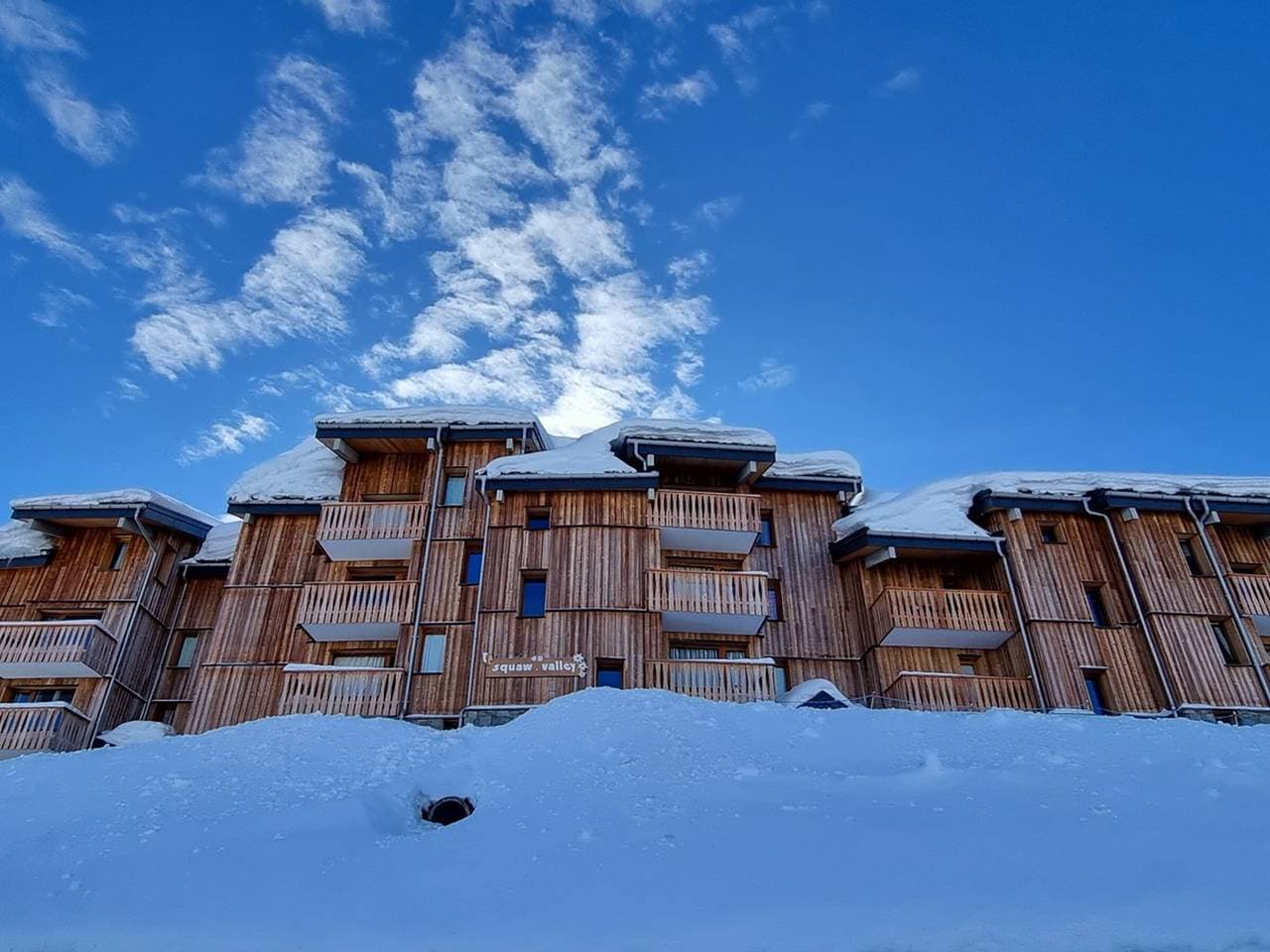 Foto 11 von 12: Studio in Plagne Villages, Pisten Zugang, Balkon