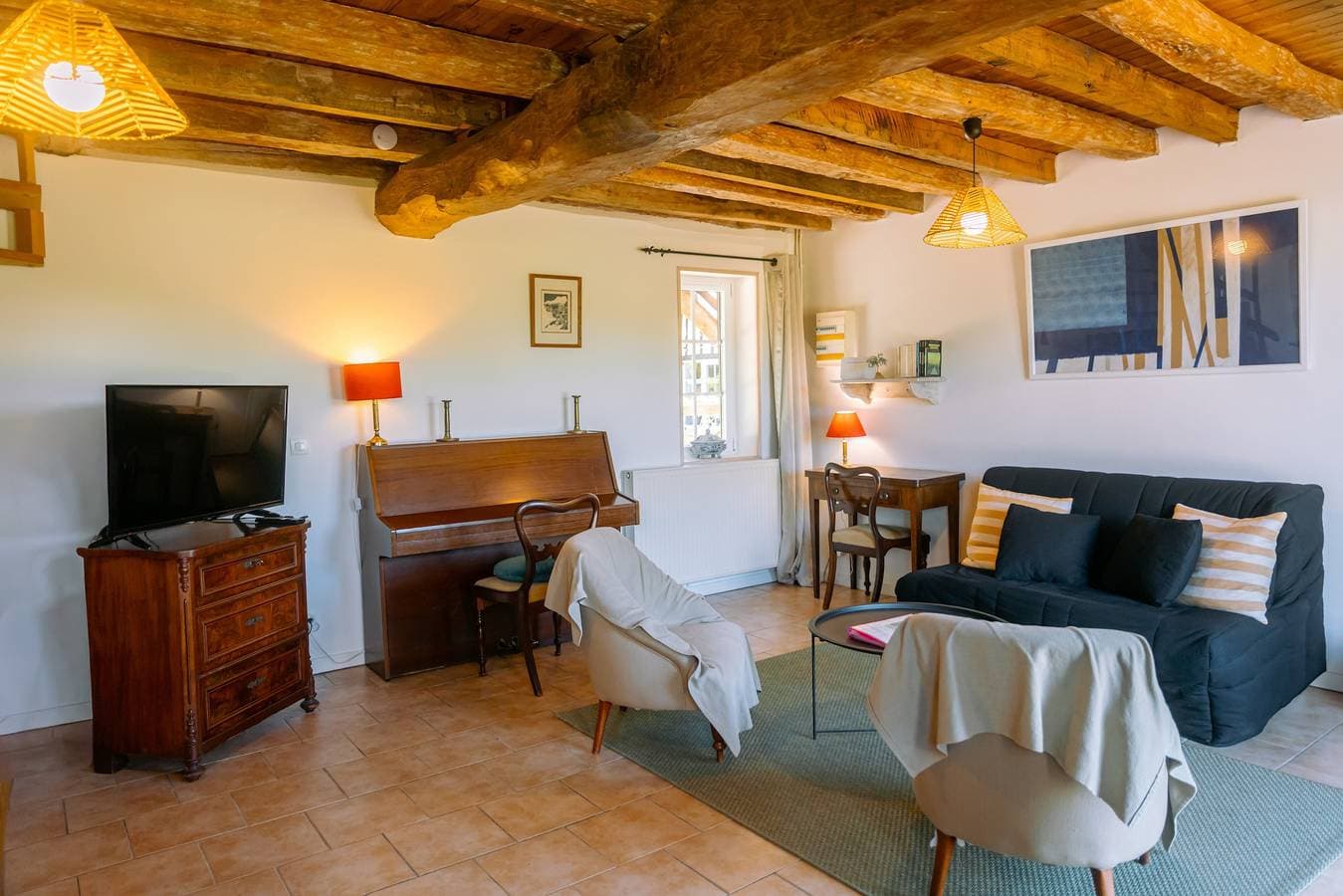 Foto 2 von 25: Charaktervolles Gîte La Grangette mit privater Terrasse, Garten und WLAN