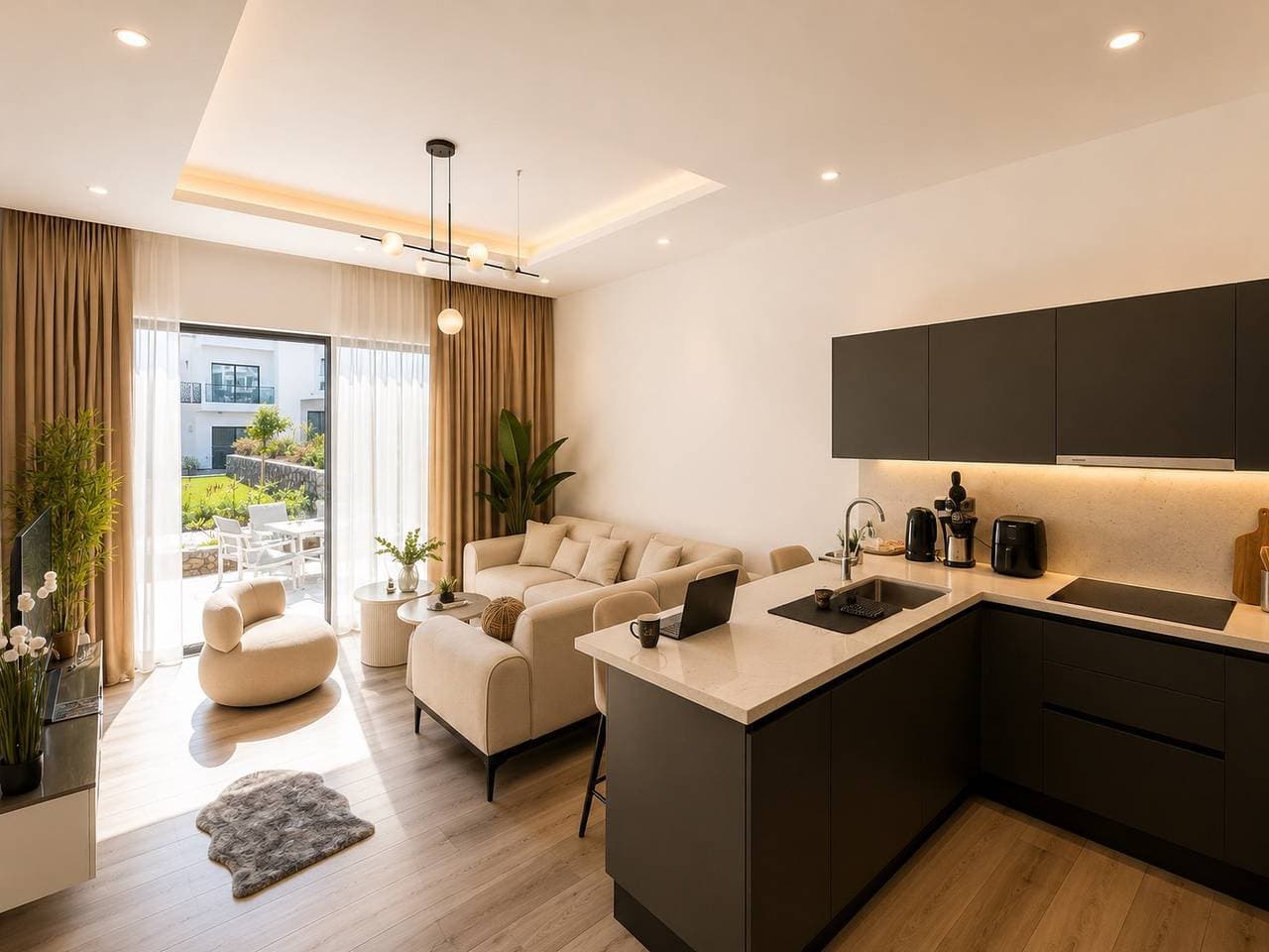 Foto 4 von 30: Apartment mit Meerblick und Resorteinrichtungen