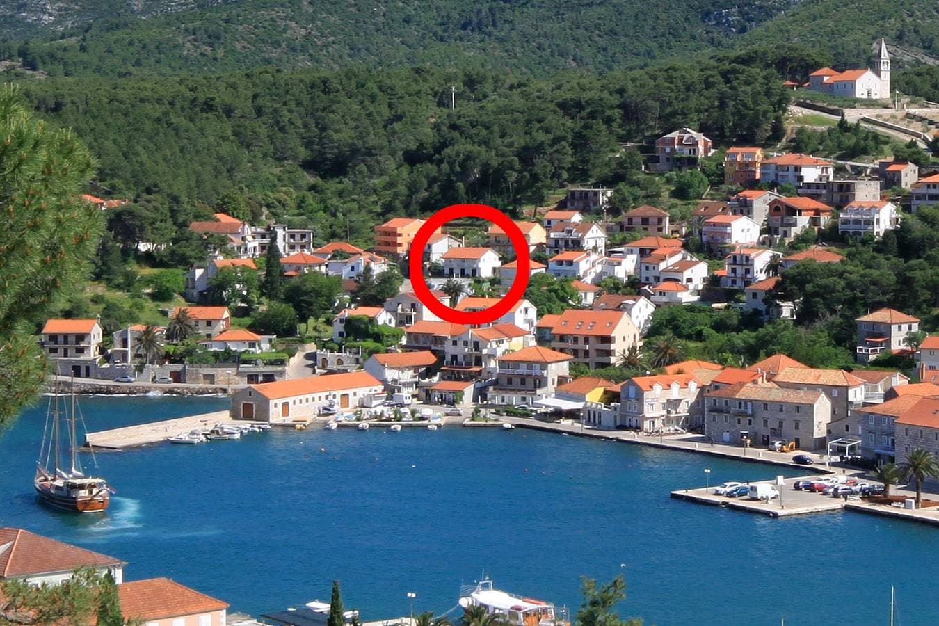 Foto 2 von 15: 1-Zimmer-Ferienwohnung mit Balkon und Meerblick Jelsa, Hvar A-196-e