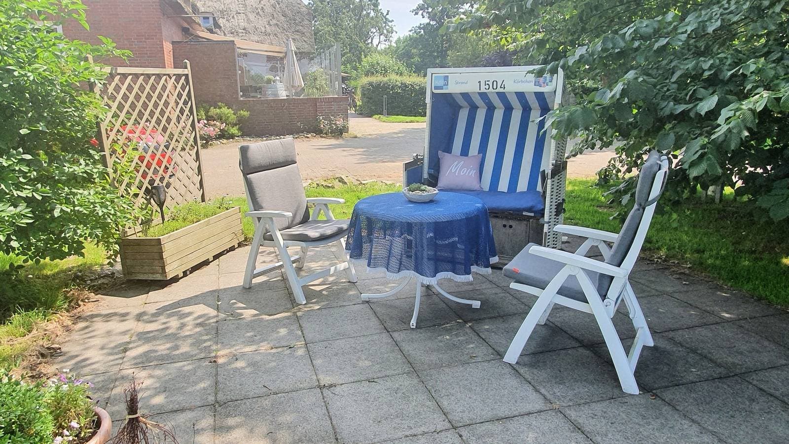 Foto 5 von 38: Ferienwohnung 'Ferienhof Jacobsen 2' mit gemeinsamer Terrasse, gemeinsamem Garten und WLAN