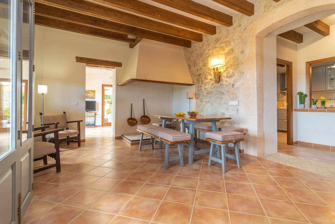 Foto 12 von 45: Ses Cases Velles De Son Baró - Idyllisches Landhaus mit privatem Pool im Zentrum von Mallorca. Wifi gibt es gratis.